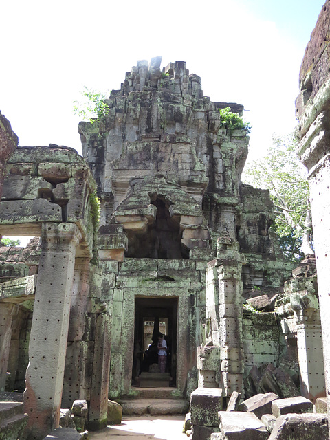 Preah Khan : galerie médiane, vers le sud.