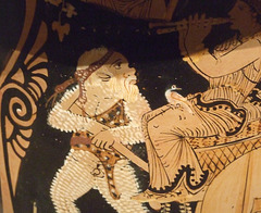 Detail of a Terracotta Bell-Krater Attributed to Python in the Metropolitan Museum of Art, April 2011