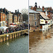 Winter flooding in York.