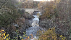 The river Findhorn are Dulsie Bridge