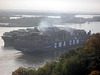 Gigantenbegegnung vor Blankenese