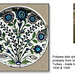 Turkish fritware dish with flowers c 1540 - The Ashmolean Museum, Oxford - 24.6.2014