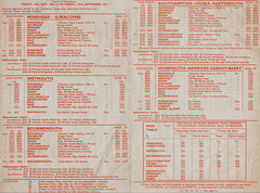 Yelloway/Associated Motorways Holiday Express Services timetable - Summer 1973 (Pages 2 and 3)