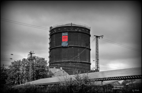 Gaskessel, Scheibengasbehälter - Disk gas tank