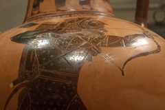 Detail of a Terracotta Neck Amphora Attributed to a Painter of the Princeton Group in the Metropolitan Museum of Art, April 2011