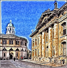 Clarendon Building & Sheldonian Theatre, Oxford