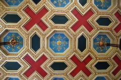 Detail of Drawing Room Ceiling, Keele Hall, Staffordshire