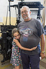 Luis Torres, printer, and granddaughter, Caibarien, Cuba