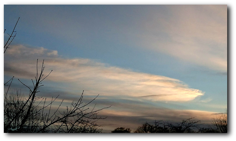 ciel bleu ce soir