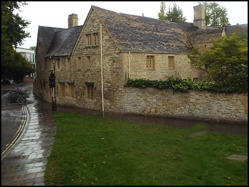 Holywell in the rain