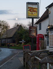 March 17: moonrise over The Plough