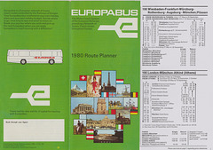 Europabus leaflet 1980 (Cover and part of page 5)