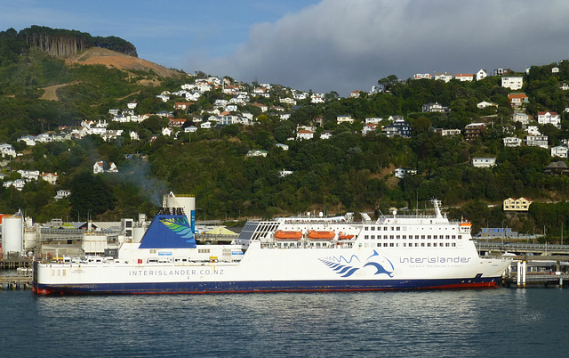 Interislander Kaitaki at Wellington (1) - 27 February 2015