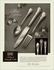 Lunt Silverware Ad, 1946