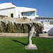 Dolphin sculpture and Saint Peter Cascade.