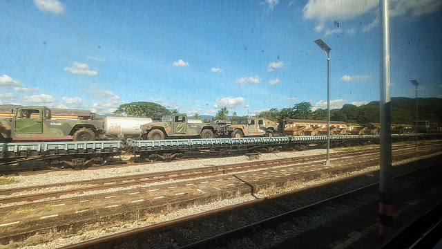 Railway warfare scenery /Scène de guerre ferroviaire