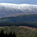 Snow capped hills and forests, Glen Garry, Lochaber, Scotland