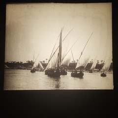 cargo boats on the Nile c. 1910