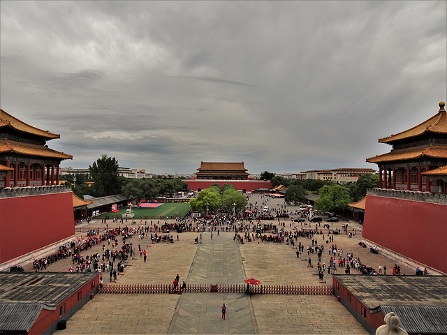 Forbidden City, view of Duan Gate from Meridian Gate