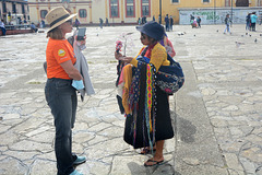 Mexico, Scene on the Plaza de la Paz in San Cristobal de las Casas