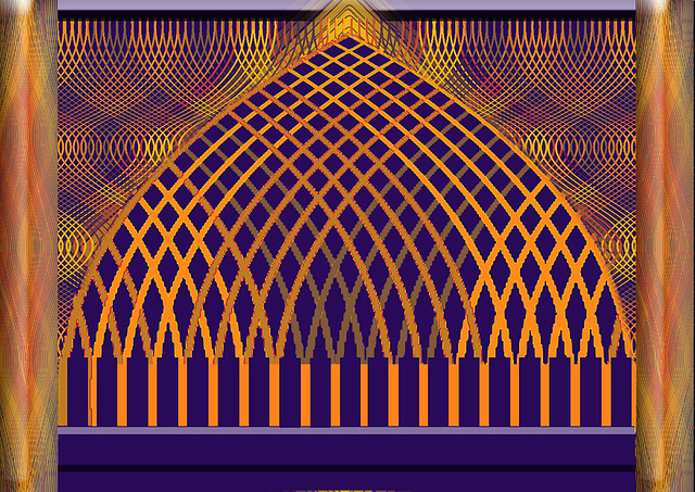 Arch shaped lattice