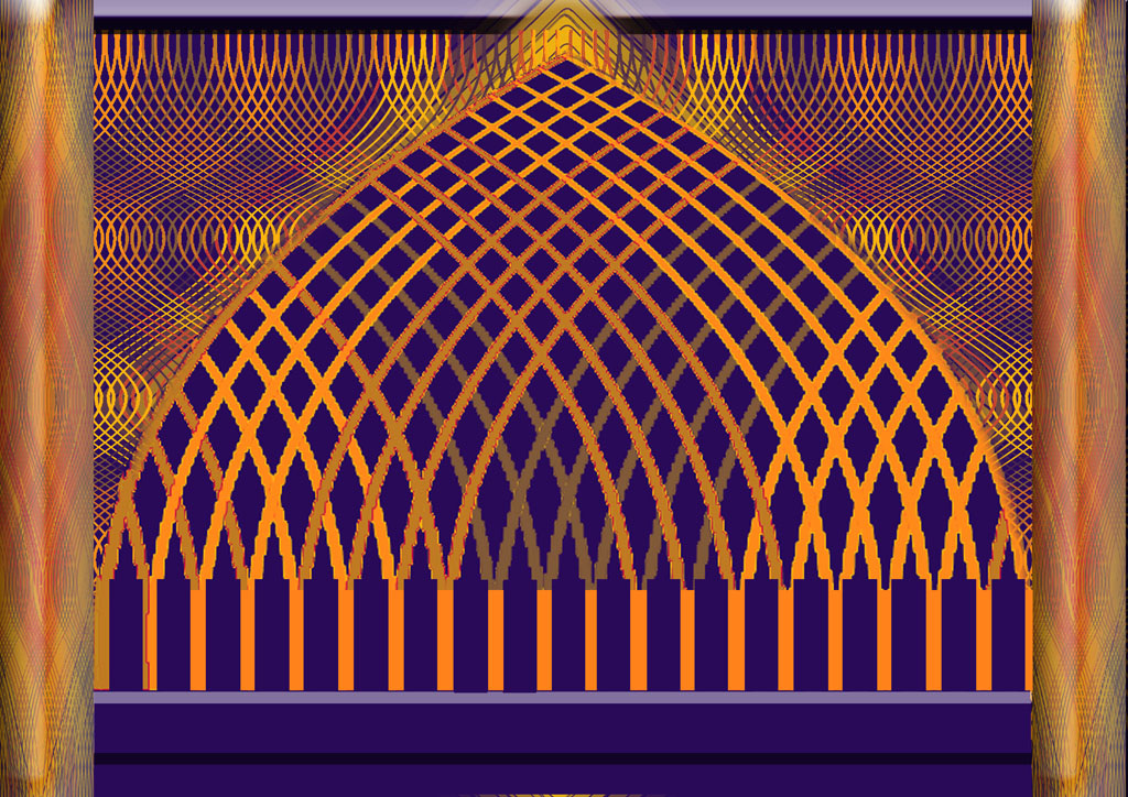 Arch shaped lattice
