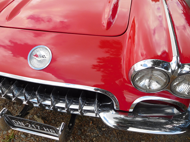 je roule en chevrolet corvette