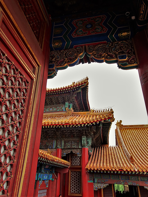 Forbidden City, Meridian Gate, detail_1