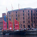 Tall ship in dock, Liverpool