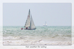 Fair weather for sailing - Birling Gap - 22.7.2015
