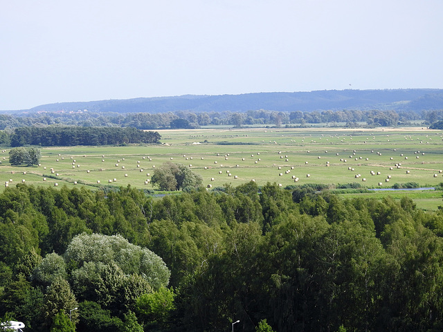 Blick vom Schiffshebewerk Niederfinow