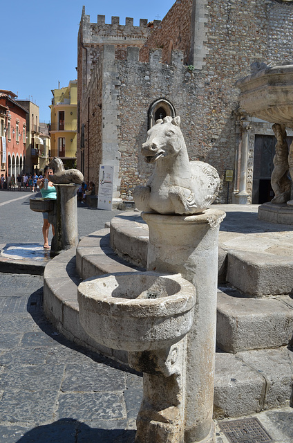 Taormina, Drinking Fountain at Piazza della Catedrale