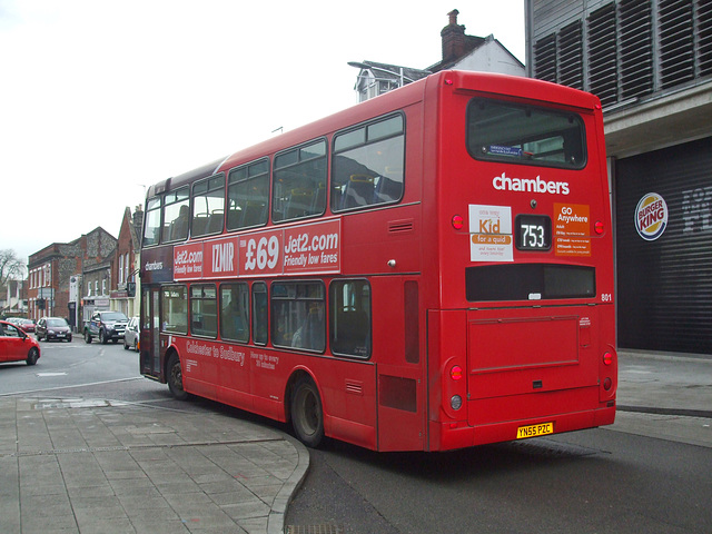 DSCF5628 H C Chambers (Go-Ahead) 801 (YN55 PZC) in Bury St. Edmunds - 26 Nov 2018