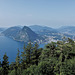 Monte Bré / Sicht auf Luganersee, Melide und San Salvatore