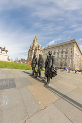 The Beatles statues, Liverpool waterfront