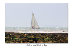 Sailing past Birling Gap - 22.7.2015