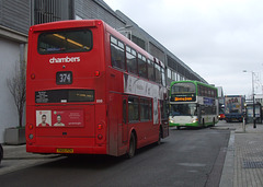 DSCF5622 H C Chambers (Go-Ahead) 806 (YN55 PZH) and Stephensons 649 (BV55 UCW) in Bury St. Edmunds - 26 Nov 2018