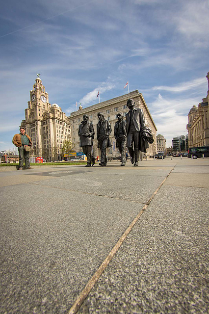 The Beatles statues, Liverpool waterfront2