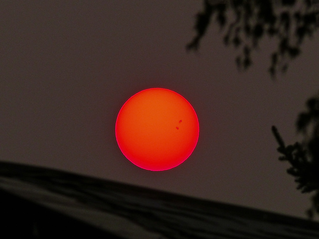 Smoke + sun = orange