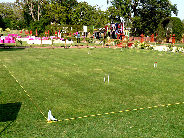 Jaipur- Jai Mahal Palace Hotel- Croquet Lawn