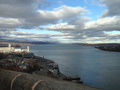Looking downstream from the Citadel of Quebec
