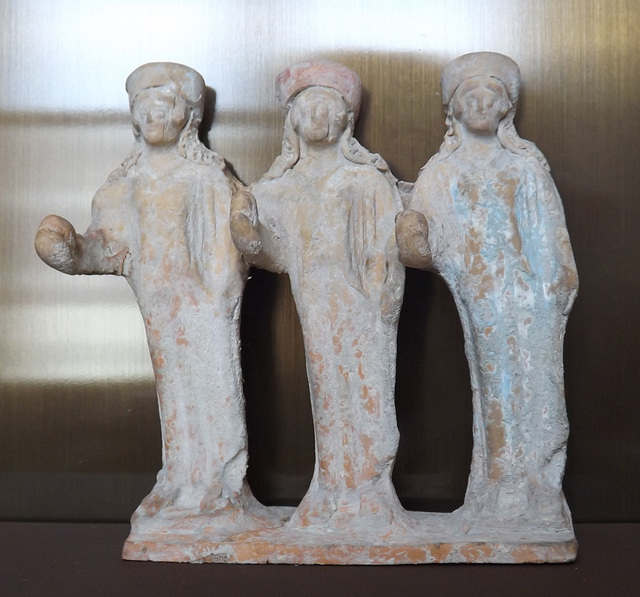 Three Graces(?) Terracotta Figurine in the Louvre, June 2013