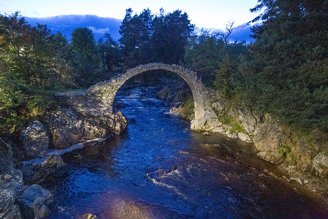 Carrbridge in evening light       LR-1066