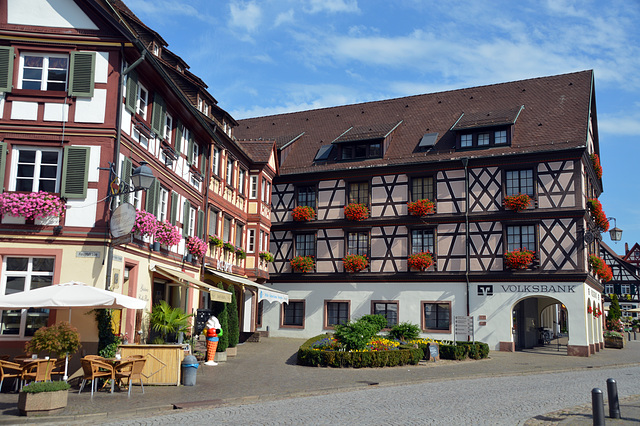 Fachwerkhäuser am Rathausplatz