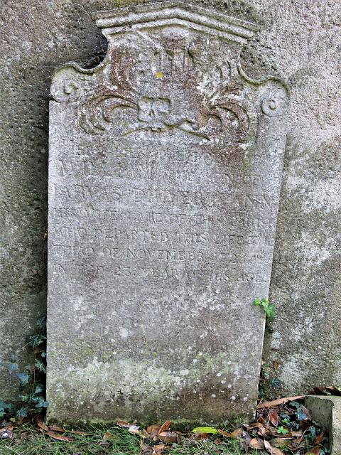 navestock church, essex  (17)c18 tombstone of william driver, 1726 ?