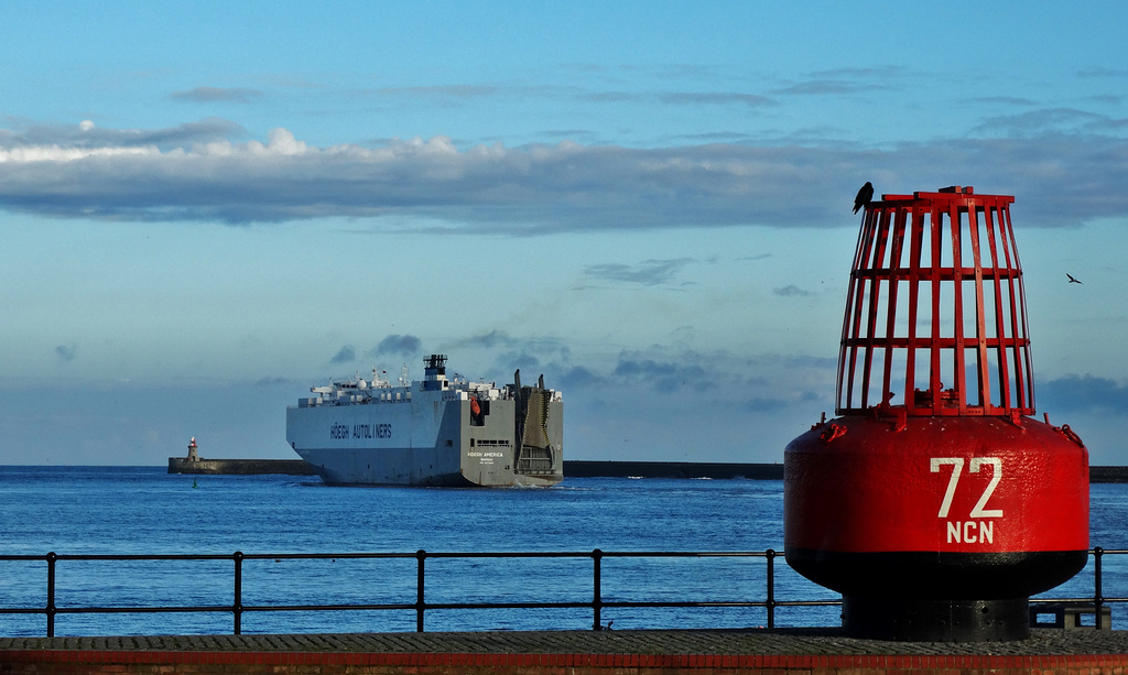 RORO Car Ferry heading out