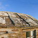 The Flagstone roof on the abandoned old mill at Culdigo