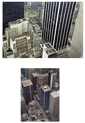 Looking south down on 6th Avenue from the top of the Rockerfeller Centre (Scan from June 1981)