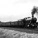 Stanier LMS class 6P Jubilee 4-6-0 45596 BAHAMAS on its first outing after overhaul at Waitby on 1Z61 Carlisle - Keighley 9th February 2019.