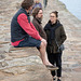 A brief rest after a section of the Fife Coastal walk